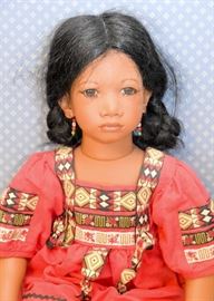 BUY IT NOW! Lot #142, Annette Himstedt Doll (Panchita), Faces of Friendship Collection.  (Comes w/ original box & shipper), $120