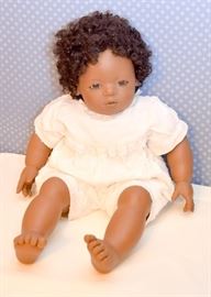 BUY IT NOW! Lot #151, Annette Himstedt Doll (Mo), Barefoot Babies Collection.  (Comes w/ original box & shipper), $175