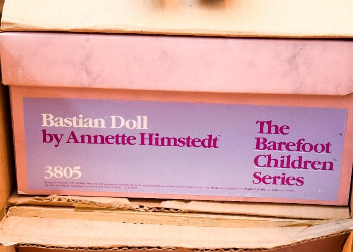 BUY IT NOW! Lot #154, Annette Himstedt Doll (Bastian), The Barefoot Children Series.  (Comes w/ original box & shipper), $100