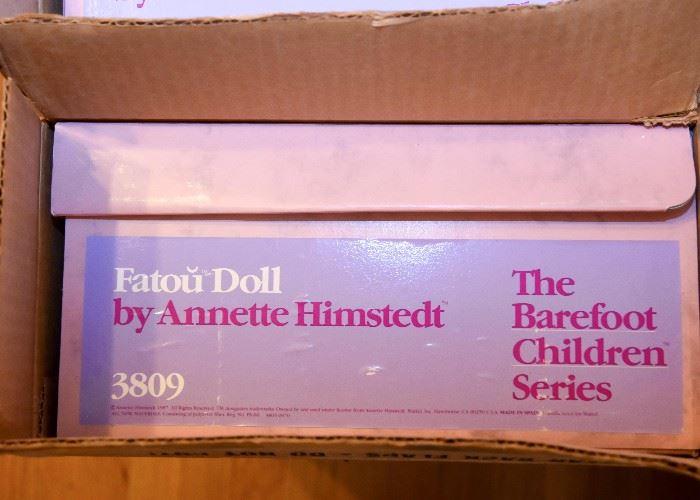 BUY IT NOW! Lot #155, Annette Himstedt Doll (Fatou), The Barefoot Children Series.  (Comes w/ original box & shipper), $100