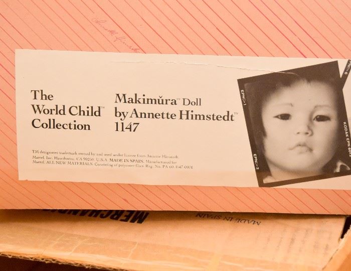 BUY IT NOW! Lot #163, Annette Himstedt Doll (Makimura), The World Child Collection.  (Comes w/ original box & shipper), $200