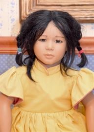 BUY IT NOW! Lot #164, Annette Himstedt Doll (Michiko), The World Child Collection.  (Comes w/ original box & shipper), $200