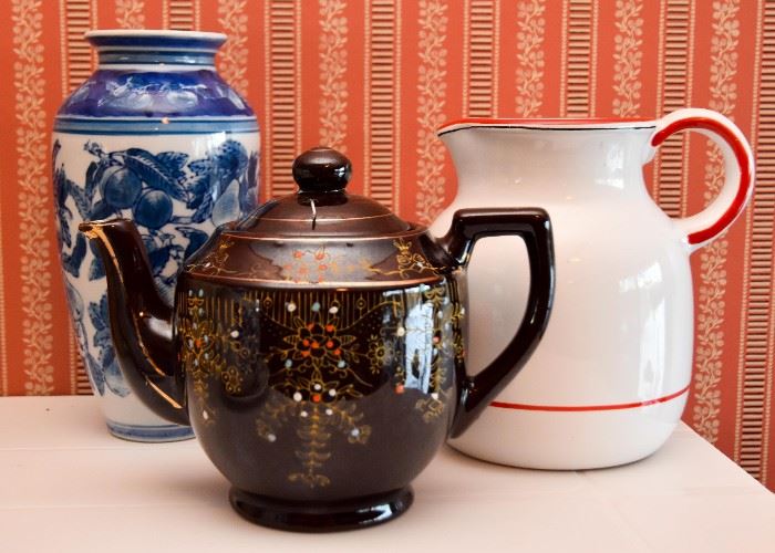 Ceramics -- Vases, Pitchers, Teapots