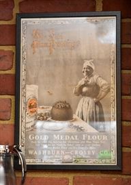 Vintage Framed Print, Gold Medal Flour