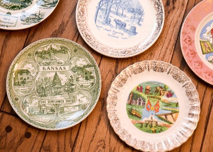 Vintage Souvenir Travel Plates