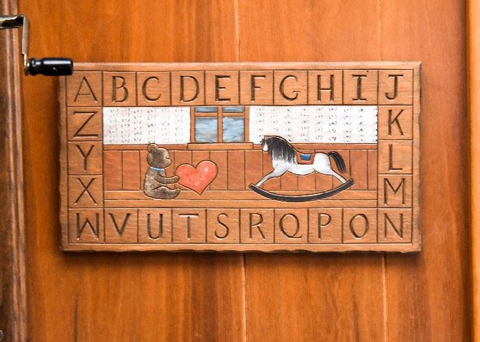 Wooden Alphabet Wall Plaque