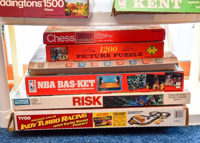 Board Games, NBA Basketball Game, Indy Turbo Racing Racetrack