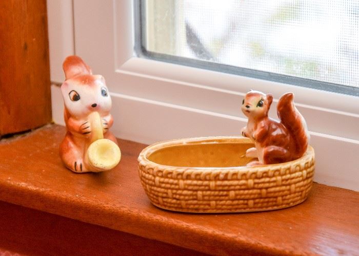 Vintage Squirrel Figurines