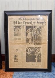 Vintage Newspaper, Framed