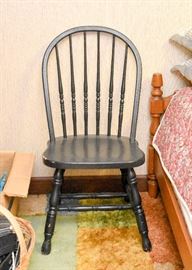 Black Spindle Back Chair