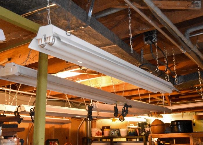 Large Selection of Hanging Fluorescent Lights / Grow Lights