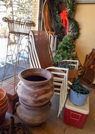Garden Chairs, Garden Planters, Coolers, Christmas Decor