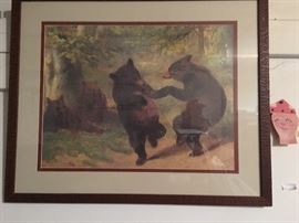 Just one of the many framed pictures 