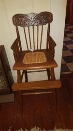 Youth Chair with Cane Seat Oak
