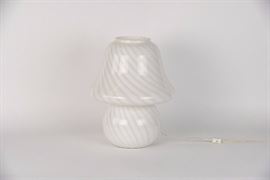 Italian Mushroom Lamp Murano Glass
