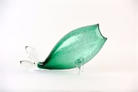 Blenko #971 Fish Vase By Winslow Anderson