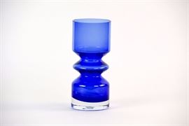 Riihimaen Lasi Oy Riihimaki Finland Glass Vase By