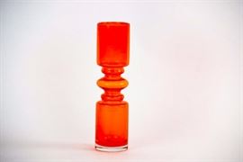 Riihimaen Lasi Oy Riihimaki Finland Glass Vase By