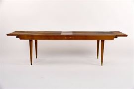 Mid Century Expanding Slat Bench
