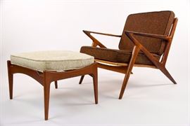 Poul Jensen Selig Z Chair And Ottoman