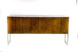 Milo Baughman Burlwood Credenza