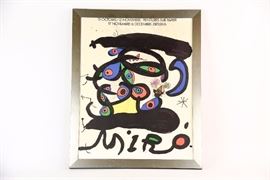 Miro Lithograph Poster For "Peintures Sur Papier