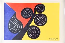 Alexander Calder "Autum Harvest" Lithograph 1969