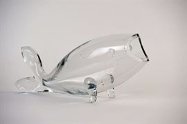 Blenko #971 Fish Vase By Winslow Anderson