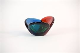 Blenko #5831 Tricolor Bowl / Ashtray