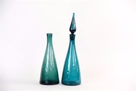 Two Blenko 920 M Decanters By Winslow Anderson