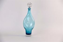 Blenko #5419 By Wayne Husted Pinched Decanter