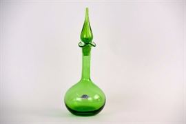 Blenko #37 Decanter Green