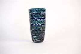 Art Glass Vase Signed By Michael Nourot 1979