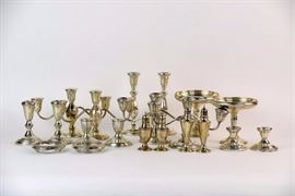 Twenty Sterling Silver Dinnerware Objects
