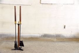 Mid Century Fireplace Tool Set