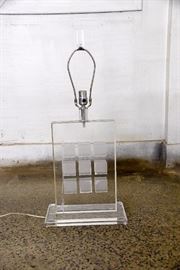 Lucite Table Lamp
