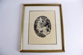 Igor Kononov The Clown Etching