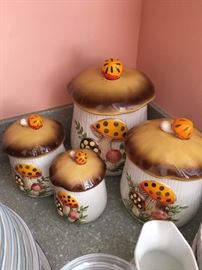 1970s  Mushroom Canisters