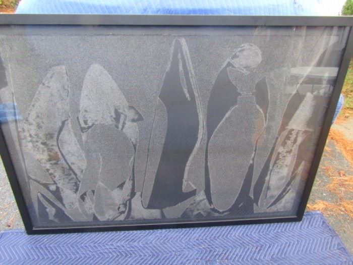 Large Andy Warhol "Diamond Dust Shoes" silkscreen 21/60. Estimate $25000-35000