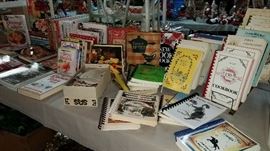 Large selection of cook books-many local, many Northwest Missouri