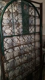 Decorative cast iron folding twin bed /mattress