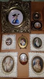 Vintage miniature French pictures