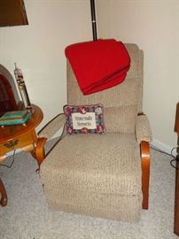 one of 2 small recliners