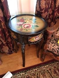 Painted side table