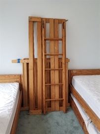 This End Up bunk beds with trundle bed - complete set; super sturdy!