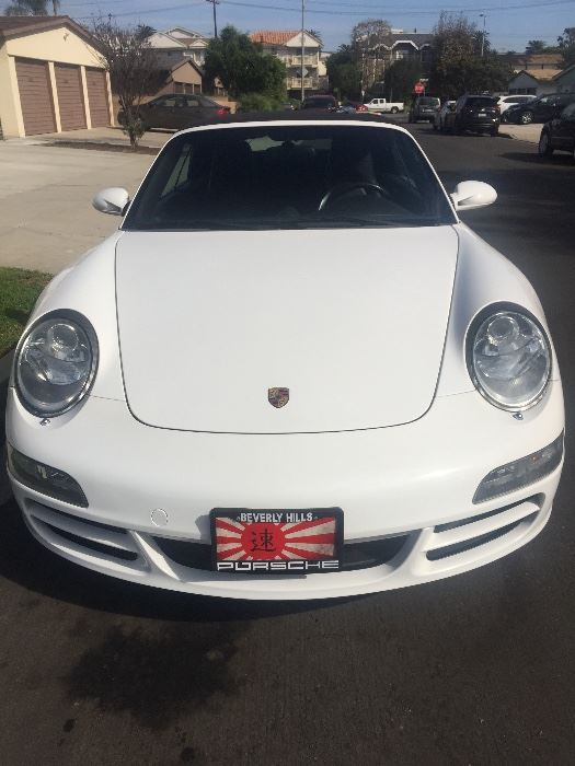 2008 PORSCHE CERRARA S 911 CONVERTABLE UNDER 50K MILES- Excellent condition w/ all receipts.
name, number & bid in box that will be inside the sale, will be sold right after sale Please place offer in box during the sale. Thank you. 