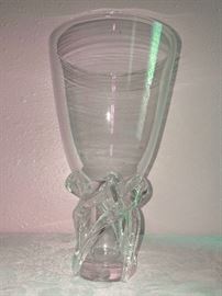 Stueben Donald Pollard signed vase 