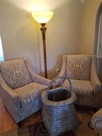 Cindy Crawford Sidney Road chairs, large basket