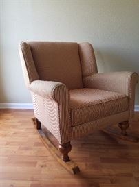 Large upholstered rocker 