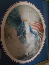 Louis Icart 1927 "Miss America" engraving